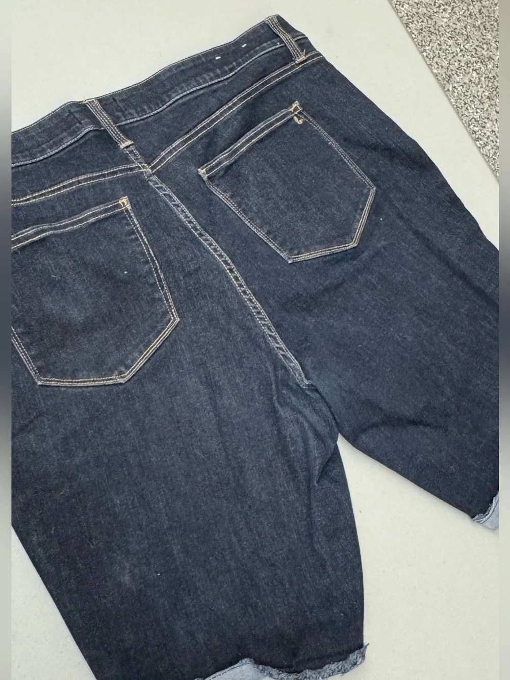 LuLaRoe Dark Blue Denim Blue Jean Shorts with Magic waistband  size 38 / 18